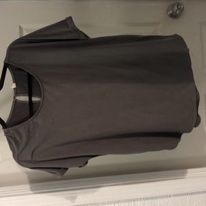 Green, velvet feeling top